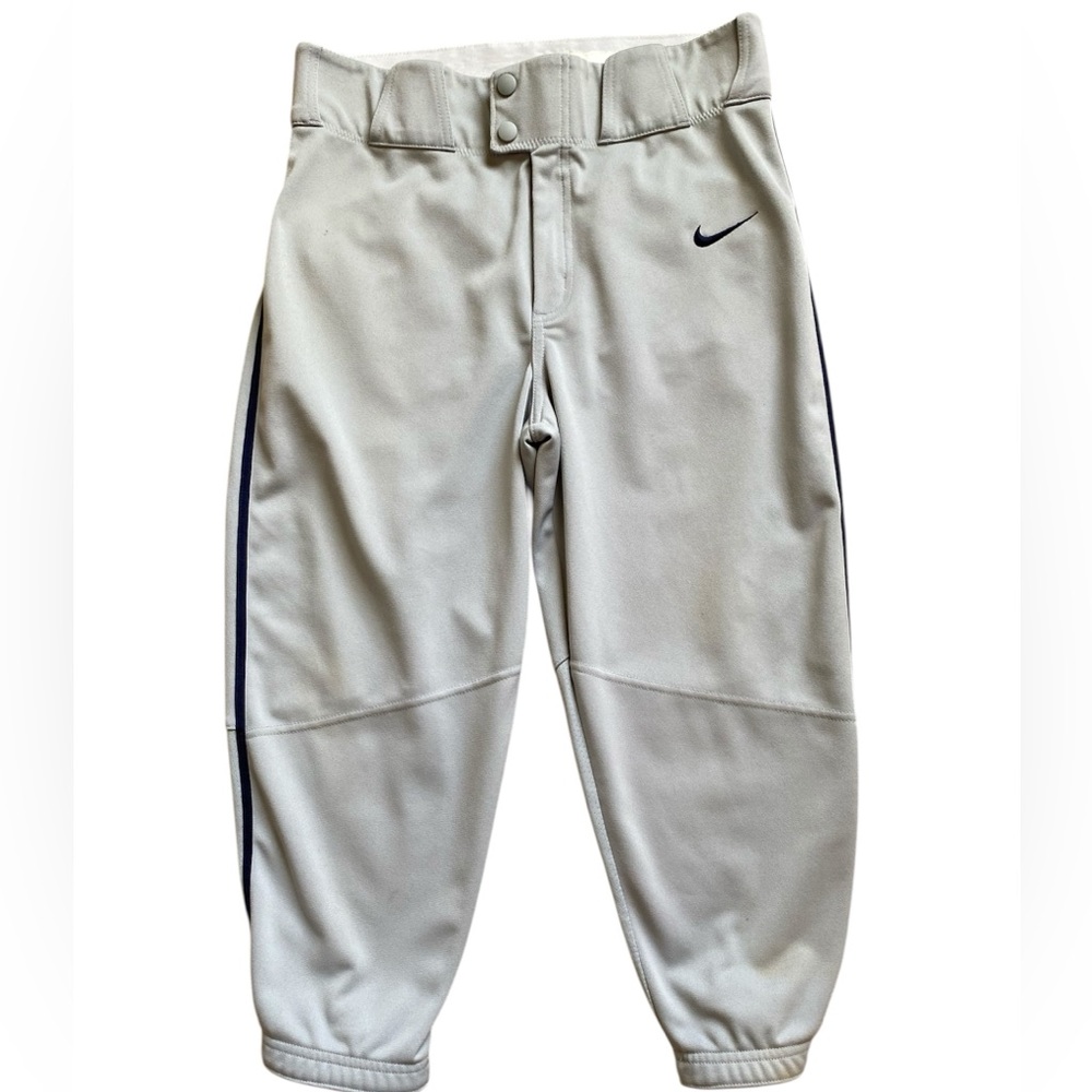 Men’s Nike Knicker-Style Gray and Navy Baseball Pants